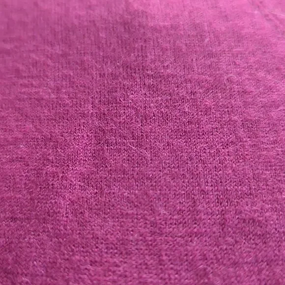 Unique Marc Jacobs Wool Purple Margenta Puff Sleeves  V Neck A Line  Dress - Picture 14 of 14